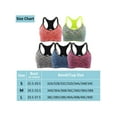 thumbnail image 2 of SAYFUT Women's Adjustable Back Padded Sports Bra Seamless Mesh Racerback Middle Impact, 2 of 5