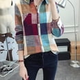 thumbnail image 4 of FANTADOOL Autumn Ladies Long Sleeve Blouse Casual Patchwork Shirts, 4 of 6