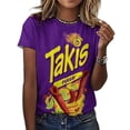 thumbnail image 3 of Takis T-Shirt for Women, Fashion Summer Tee, Novelty Short Sleeve Tops, S-6XL, 3 of 9