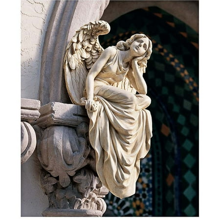 Resting Grace Sitting Angel Sculpture: Large
