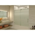 thumbnail image 5 of Glass Warehouse Galaxy 60 in. x 60 in. Fully Frameless Fluted Glass Sliding Bathtub Doors - Righthand Brushed Nickel, 5 of 5