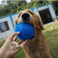thumbnail image 4 of Bolas para masticar chirriantes para perros de 9 cm, 3 paquetes de bolas suaves para puñaladas para mascotas, juguetes para limpiar los dientes, bolas puntiagudas para perros con alto rebote, 4 of 5
