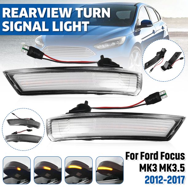 2X LED Dynamic Turn Signal Light Side Wing Rearview Mirror Indicator