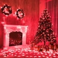 thumbnail image 4 of Cadena de luces Vivideal, 200 LED, color rojo, 20 m, 8 modos, resistente al agua, 4 of 6