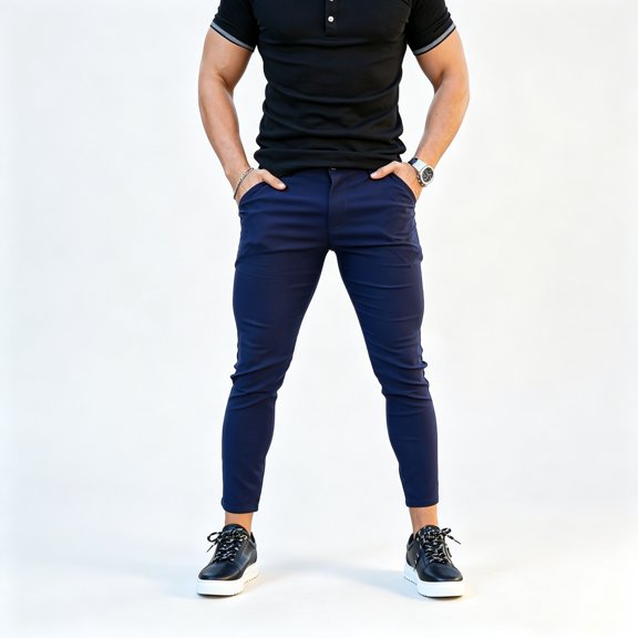 smawell Men's Dress Pants Stretch Slim Fit