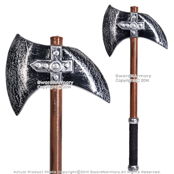 24" Fantasy LARP Foam Danish Axe Latex Video Game Weapon Anime