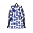 thumbnail image 2 of Lsque Blue Vases Pattern Canvas Daypack, Durable Backpack, High-quality Versatile Backpack,Vintage Compact Backpack-Medium, 2 of 6