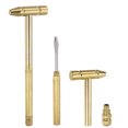thumbnail image 1 of Unique Bargains 2Set 3 in 1 Mini Multifunction Copper Hammer with Slotted Screwdriver, 1 of 5