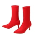 thumbnail image 4 of Chaussures pour Femmes Style Britannique à Talons Fins Pointus Couleur Bonbon, 4 of 8