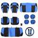 thumbnail image 2 of de para Asiento de Coche de 13 Piezas, Almohadillas para Cinturón de Hombro, Negro + Azul Zulema Juego de Cubiertas de Asiento de Automóvil, 2 of 8
