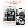 thumbnail image 2 of VEVOR Desktop Bookshelf Black Desktop Storage Organizer 3-Tier for Office & Home, 2 of 9