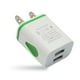 thumbnail image 2 of Seitruly Cargadores de pared USB 2A Universal LED Adaptador de corriente de cabezal de carga de alta velocidad de alto rendimiento para accesorios de Cargadores de dispositivos electrónicos verde, 2 of 6