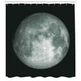 thumbnail image 3 of Ambesonne Galaxy Shower Curtain, Trippy Moon Planet Space, 69"Wx70"L, Grey Black, 3 of 3
