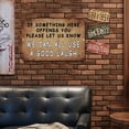 thumbnail image 3 of Placa Metal Vintage Risa Pintura Hierro Rectangular Del Pared 30x20cm, 3 of 9