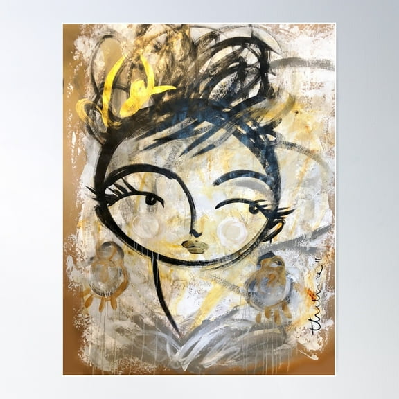 Golden Girl Poster Wall Art, Modern Wall Decor For Living Room Bedroom, 8x12 UNFRAMED