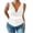 White, variant on Summer Tank Tops for Women Summer Slim Fitted Deep V Neck Sleeveless Pleated Side Drawstring Knot Shirts Going out Tops