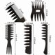 thumbnail image 2 of Professional styling comb, 5 pcs retro wide teeth texture comb barber comb -tz for hair styling and grooming., 2 of 5