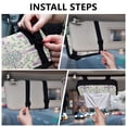 thumbnail image 5 of Qxltty Intricate Indian Patterns Car Tissue Holde Upgraded Hanging Square Sun Visor Napkin Box and Easy to Use, 5 of 8