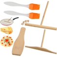 thumbnail image 1 of Dispensador de panqueques de 5 piezas para hacer panqueques Juego de espátula para hacer panqueques Herramientas de panqueques de madera Utensilio de cocina de madera para hacer panqueques de desayuno LingWen 9024715740434, 1 of 1