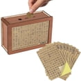 thumbnail image 1 of Hucha de madera marrón claro, artesanía de madera de regalo para niños, 1 of 2