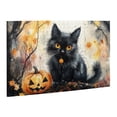 thumbnail image 2 of 500 PCS 500 Piece Puzzle For Adults Black Cat Pumpkin Head,Unique Artwork For Adults,Wonderful Imagination,Oil Painting Style Black Cat Wooden Jigsaw Puzzles,Creative Activity Hobbies For Adults, 2 of 6