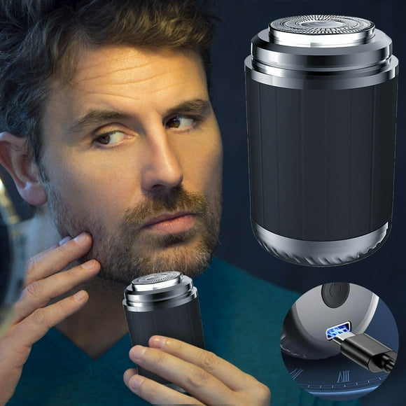Deals 50% Off Clear Two In One Mini Capsule Shaver Nose Hair Portable Rechargeable Shaver Dry And Wet Double Shaving Black