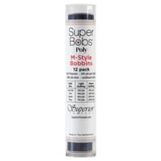 SuperBobs Polyester M-Style Bobbin 12 Pack Dark Blue