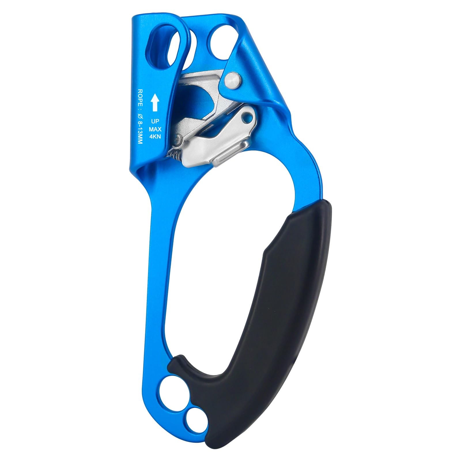 Hand Ascender Rock Climbing Tree Arborist Rappelling Gear Equipment Rope Clamp for 8~13 MM Rope
