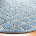 thumbnail image 3 of SAFAVIEH Chatham Dennis Geometric Wool Area Rug, Blue Gray, 7' x 7' Round, 3 of 8