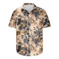 thumbnail image 5 of AHTJRT Stylish Men's Camouflage Print Button Down Short Sleeve Shirt Multicolor 2XL, 5 of 5