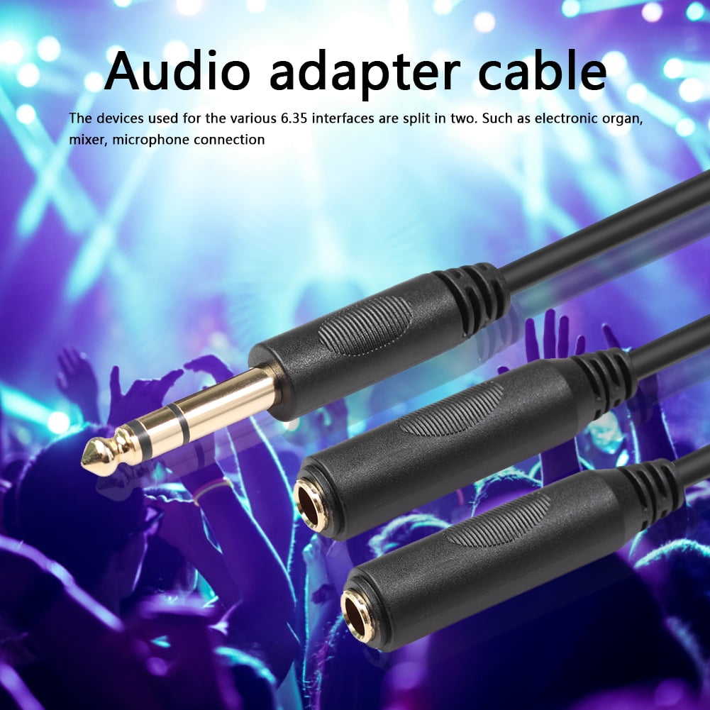 Cable Adaptador De 6,35 Mm Macho A 2 Hembra De 6,35 Mm Cable De Audio ...