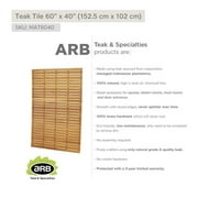 ARB TEAK & SPECIALTIES MAT6040 Teak Tile 60' X 40' (152.5 cm x 102 cm)