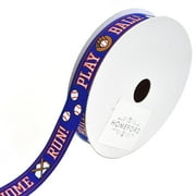 FIREFLY IMPORTS Baseball Sport Fields Grosgrain Ribbon, Royal Blue, 5/8-Inch, 10-Yard