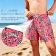 thumbnail image 4 of Zando Boys Swim Trunks Quick Dry Stretchy Toddler Boy Swimsuit Swimming Trunks for Boys with Mesh Liner Blue Shark 3T, 4 of 6