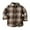 A, variant on Toddler Boys Classic Flannel Brown Lapel Plaid Long-Sleeved Shirt Autumn And Winter Top Jacket Jacket