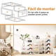 thumbnail image 5 of 12 Pcs Zapatera Organizador, Organizador de Zapatos de Plástico Rígido 34.5x27x19cm,Organizadores de Zapatos con Puerta Magnética Transparente,Ahorro de Espacio,para Zapatillas de Caña Alta, 5 of 7