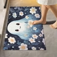 thumbnail image 2 of Toiletry Mat Adorable Halloween Print, Luxury U-Shaped Toilet Rug, Soft Comfortable Contour Mat for Bathroom Floor, 17.3"x13.4", Non-Slip Absorbent Bath Carpet, Dry Quickly, Machine Washable, 2 of 4