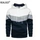 thumbnail image 2 of Sudaderas con capucha para hombre, Sudadera con capucha de retales, ropa deportiva para exteriores, moda urbana, Sudadera con capucha con bolsillo de lana para hombre, Otoño Invierno, tres colores, 2 of 5