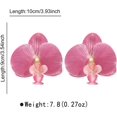 thumbnail image 5 of Boho 3D Flower Dangle Earrings for Women Exaggerated Large Butterfly Orchid Floral Statement Charms Drop Lightweight Elegant Dangling Wedding Birthday Beach Jewelry Gifts, 5 of 9