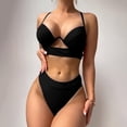 thumbnail image 4 of Lovzfmll Bikini Set for Women, Plus Size Leaf Print Longline Top with Skirted Shorts, Conservative Bathing Suit for Beach, 4 of 9