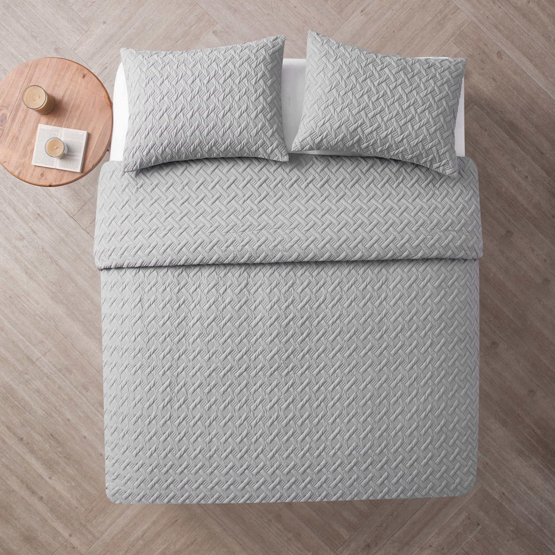 VCNY Home Nina II 2-Piece Grey Geometric Comforter Set, Twin/Twin XL, Adult, Unisex