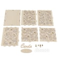 thumbnail image 2 of Hollow Wedding Box, Good Decoration Hard Boxwood DIY Wooden Box Multifunctional With Lock And Keys For Party For Donation JM01192 Large, 2 of 8