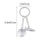 thumbnail image 5 of 4pcs llaveros creativos de metal zapatos deportivos de fútbol llaveros decoración colgante colgante llaveros de regalo para mujeres hombres, 5 of 5