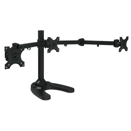 UPC: 0818103020593 | Mount-It! Triple Monitor Stand | Fits 16 -24  Computer Screens | 3 Monitor Stand Mount