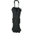 thumbnail image 2 of Gear Aid 50 ft. Extra Heavy Duty 1100 Paracord with Carabiner - Black/Reflective, 2 of 2
