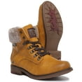 thumbnail image 5 of Mustang 1295-609 Women's Lace Up Casual Ankle Boots With Fleece Lining In Yellow Size 7, 5 of 6