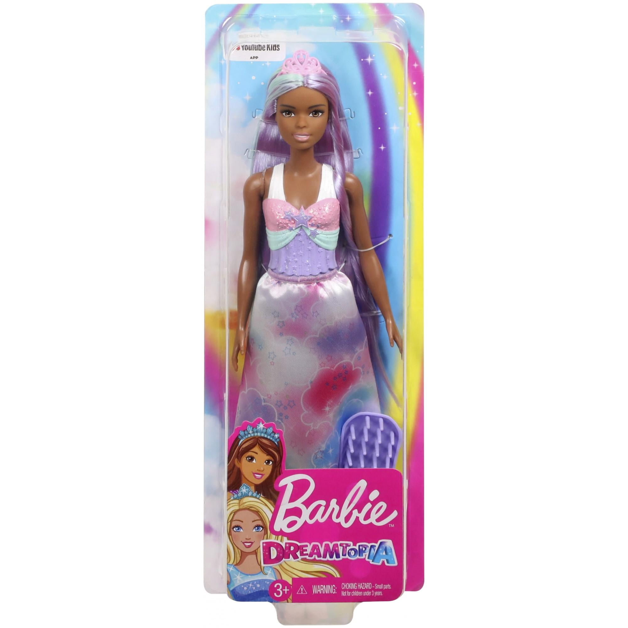 Barbie Long Hair Princess Doll, Purple Hair