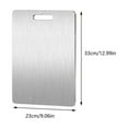 thumbnail image 2 of MesaSe Titanium Cutting Board for Kitchen Multi-Sized 304 Stainless Steel Cutting Board Safe Chopping  DishWasher Safe Cutting Board for Meat&Fruit Food-Grade, 2 of 6