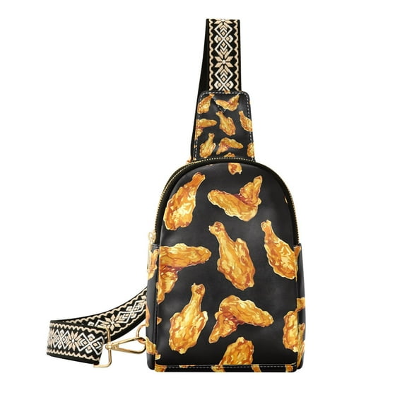 Fried Chicken Wings Crossbody Bags Fanny Pack Sling Bag for Travel Chest Bag Shoulder Bag for Women Trendy