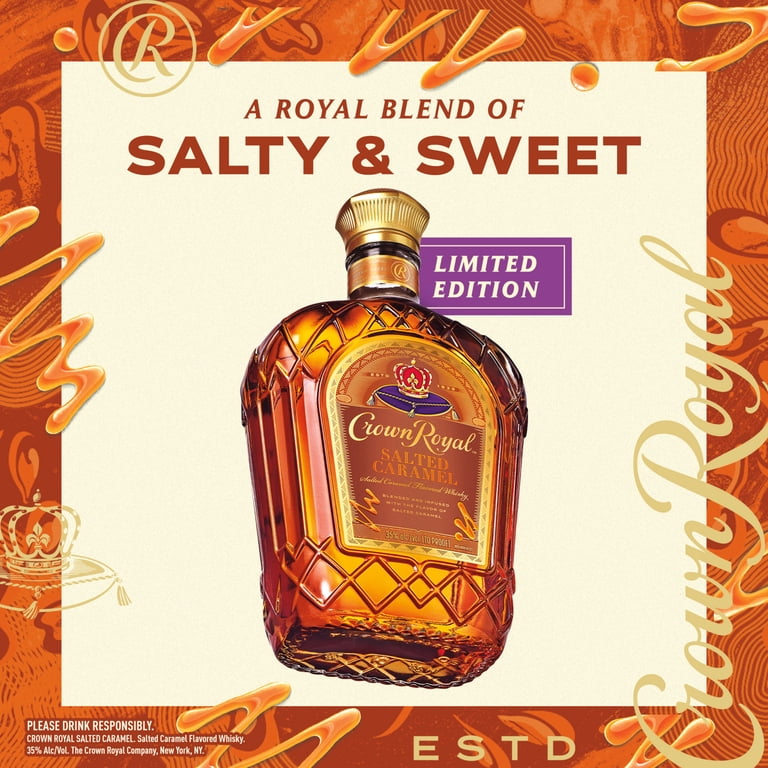 Crown Royal, Salted Caramel Flavored Whisky, 750 mL, 35% ABV